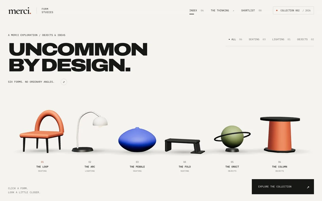 Form Studies, illustrative concept presentation